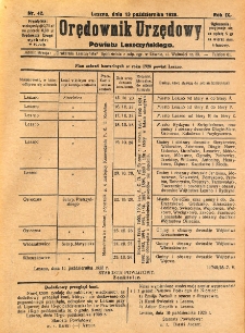 Orędownik Urzędowy Powiatu Leszczyńskiego 1928.10.13 R.9 Nr 42