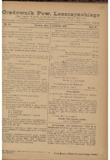 Orędownik Powiatu Leszczyńskiego 1921.04.02 R. 2 Nr 15