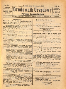 Orędownik Urzędowy Powiatu Leszczyńskiego 1928.11.10 R.9 Nr 46