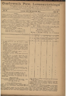 Orędownik Powiatu Leszczyńskiego 1921.04.30 R. 2 Nr 19