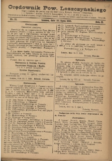 Orędownik Powiatu Leszczyńskiego 1921.07.23 R. 2 Nr 31