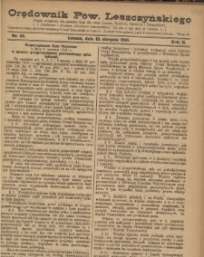 Orędownik Powiatu Leszczyńskiego 1921.08.13 R. 2 Nr 35