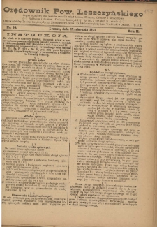 Orędownik Powiatu Leszczyńskiego 1921.08.17 R. 2 Nr 36