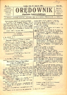 Orędownik Powiatu Leszczyńskiego 1932.01.16 R.12 Nr 3