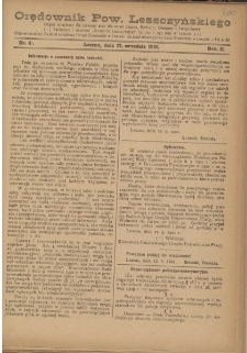 Orędownik Powiatu Leszczyńskiego 1921.09.17 R. 2 Nr 41