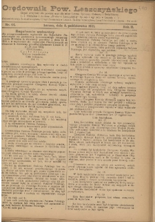 Orędownik Powiatu Leszczyńskiego 1921.10.08 R. 2 Nr 44