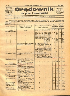 Orędownik na powiat Leszczyński 1932.04.26 R.12 Nr 18
