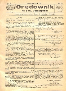 Orędownik na powiat Leszczyński 1932.05.07 R.12 Nr 20
