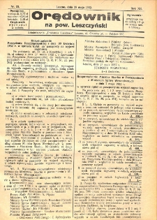 Orędownik na powiat Leszczyński 1932.05.28 R.12 Nr 23