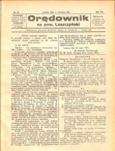 Orędownik na powiat Leszczyński 1932.06.11 R.12 Nr 25