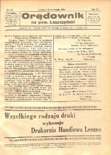 Orędownik na powiat Leszczyński 1932.08.06 R.12 Nr 31