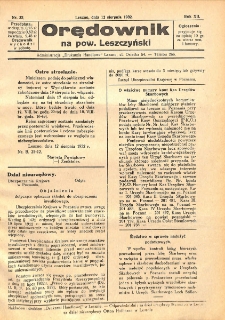 Orędownik na powiat Leszczyński 1932.08.13 R.12 Nr 32