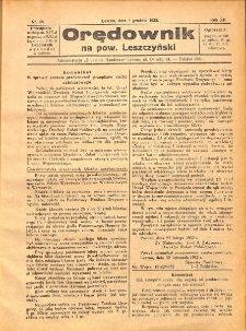 Orędownik na powiat Leszczyński 1932.12.03 R.12 Nr 48