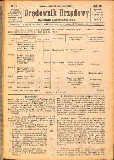 Orędownik Urzędowy Powiatu Leszczyńskiego 1926.01.16 R.7 Nr 4