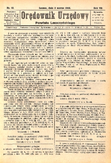 Orędownik Urzędowy Powiatu Leszczyńskiego 1926.03.03 R.7 Nr 12