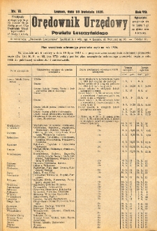 Orędownik Urzędowy Powiatu Leszczyńskiego 1926.04.28 R.7 Nr 21