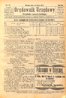 Orędownik Urzędowy Powiatu Leszczyńskiego 1926.07.24 R.7 Nr 33