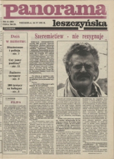 Panorama Leszczyńska 1991.04.14 R.13 Nr15(585)