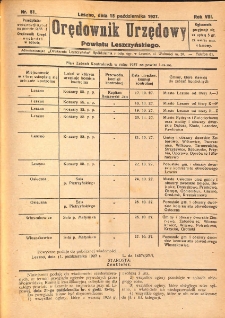Orędownik Urzędowy Powiatu Leszczyńskiego 1927.10.15 R.8 Nr 51