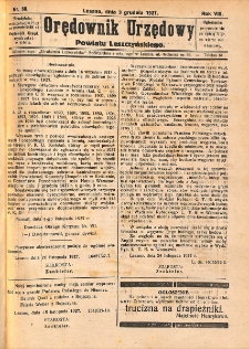 Orędownik Urzędowy Powiatu Leszczyńskiego 1927.12.03 R.8 Nr 58
