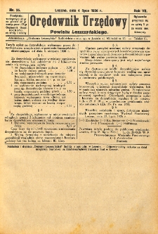 Orędownik Urzędowy Powiatu Leszczyńskiego 1926.08.04 R.7 Nr 35