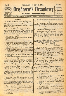Orędownik Urzędowy Powiatu Leszczyńskiego 1926.08.18 R.7 Nr 39