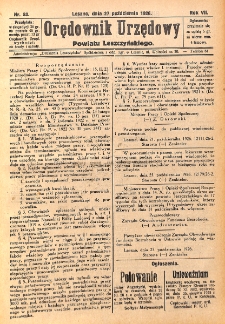Orędownik Urzędowy Powiatu Leszczyńskiego 1926.10.27 R.7 Nr 53