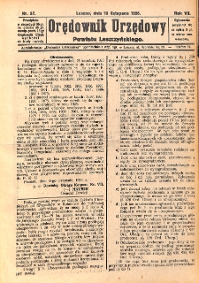 Orędownik Urzędowy Powiatu Leszczyńskiego 1926.11.13 R.7 Nr 57