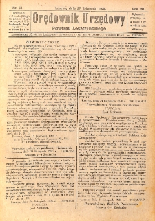 Orędownik Urzędowy Powiatu Leszczyńskiego 1926.11.27 R.7 Nr 61