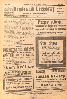 Orędownik Urzędowy Powiatu Leszczyńskiego 1926.12.31 R.7 Nr 70